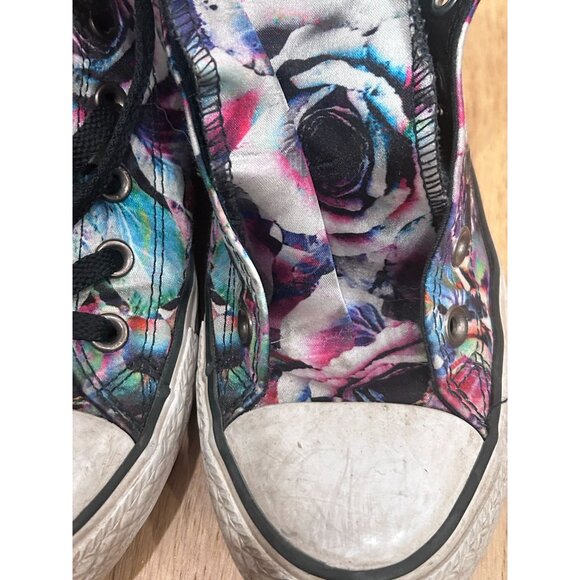 Converse Chuck Taylor All Star High Top Floral Print Shoes Women 8 Men 6 Multico - Picture 3 of 9